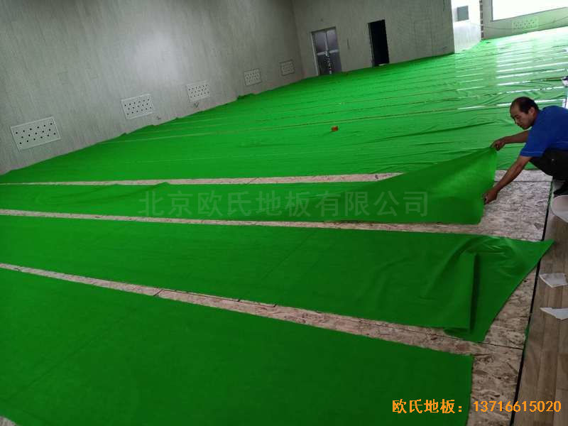 山西運城財經(jīng)學校運動地板施工案例