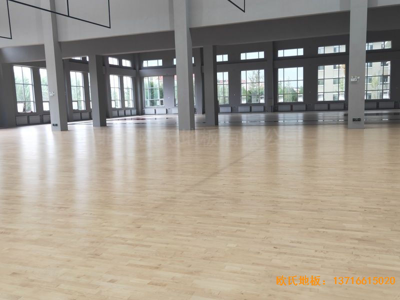 遼寧沈陽于洪機場運動木地板鋪設案例