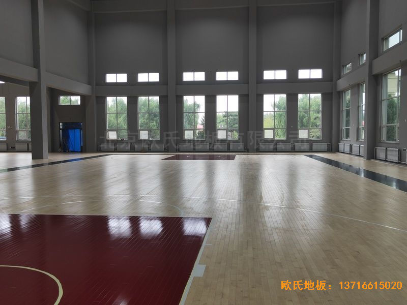 遼寧沈陽于洪機場運動木地板鋪設案例