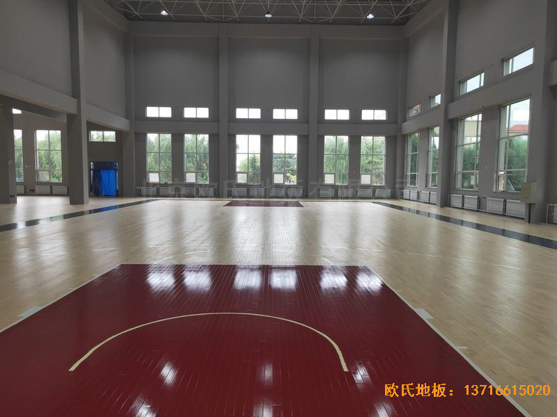 遼寧沈陽于洪機場運動木地板鋪設案例