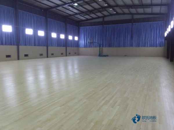 懸浮籃球運動木地板的構造
